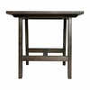 Flash Furniture Eli Solid Wood Farmhouse End Table, Trestle Style Accent Table in Dark Gray LFS-4005-DKGRY-GG